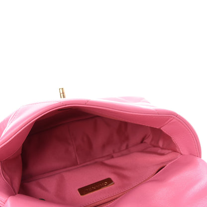 Chanel Lambskin Quilted Medium Chanel 19 Flap Pink 8 of 19