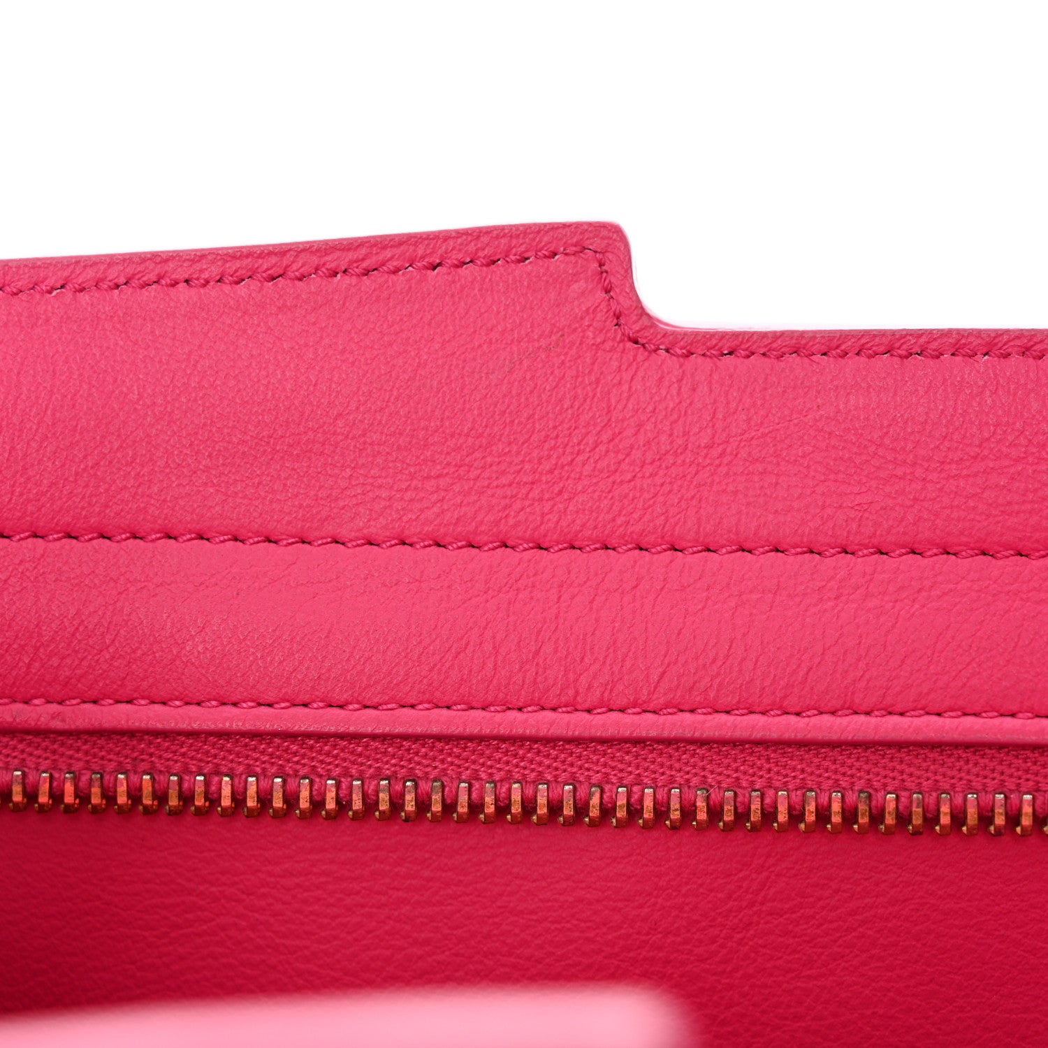 Saint Laurent Calfskin Baby Monogram Cabas Fuchsia 11 of 12
