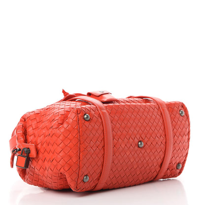Bottega Veneta Nappa Intrecciato Montaigne Rings Satchel Red 4 of 15