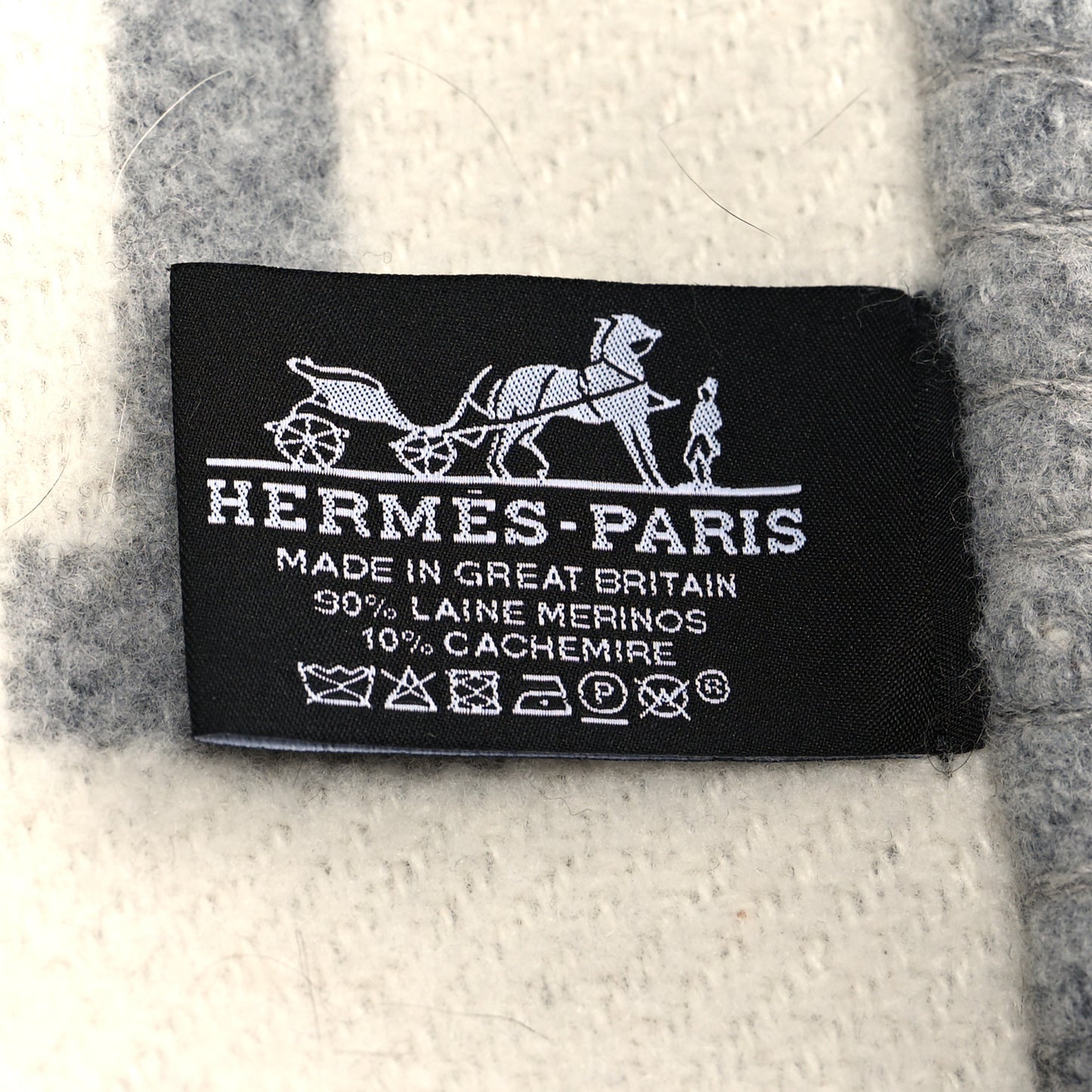 Wool Cashmere Avalon Signature Blanket Gris Acier