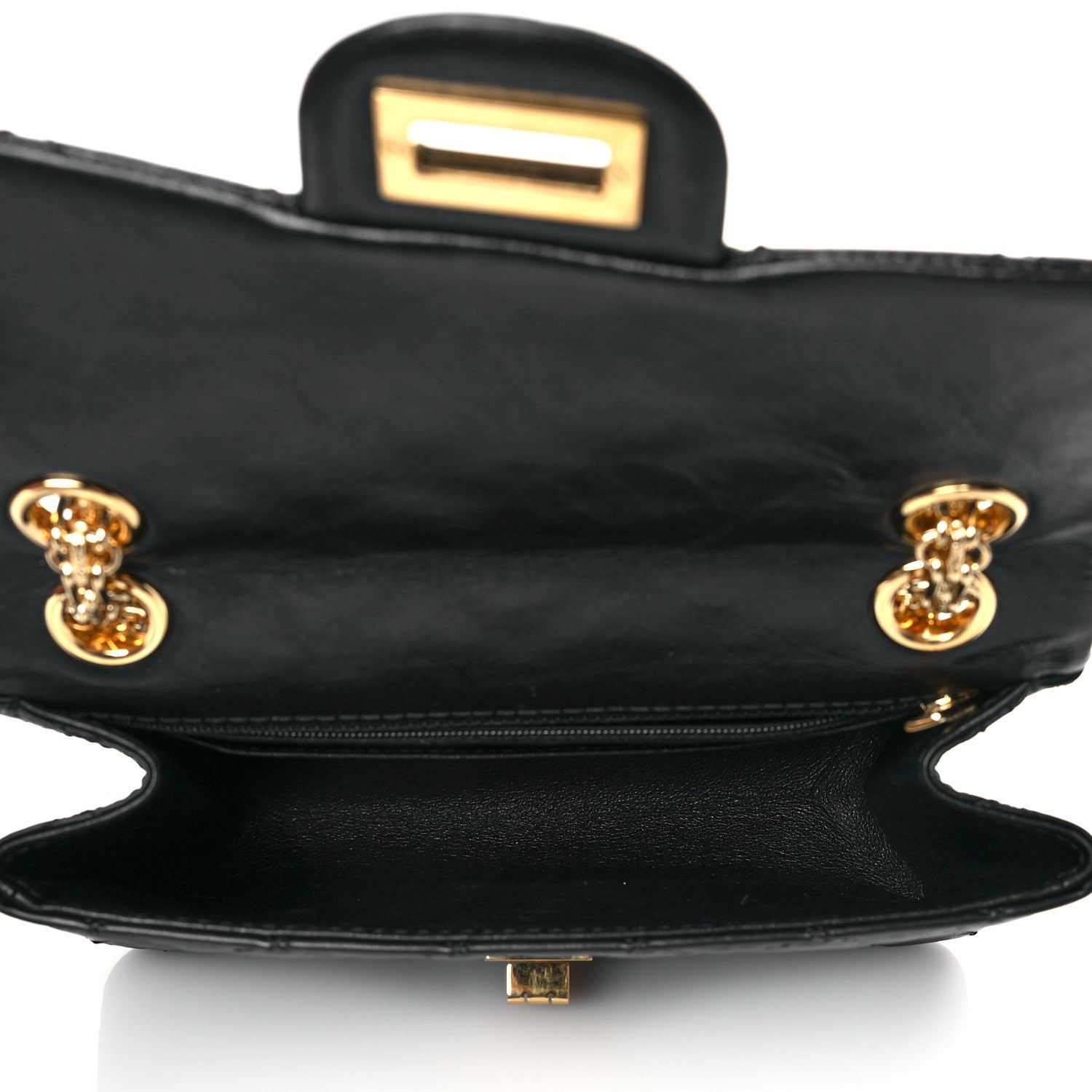Chanel Aged Calfskin Quilted 2.55 Reissue Mini Flap Black 5 of 11