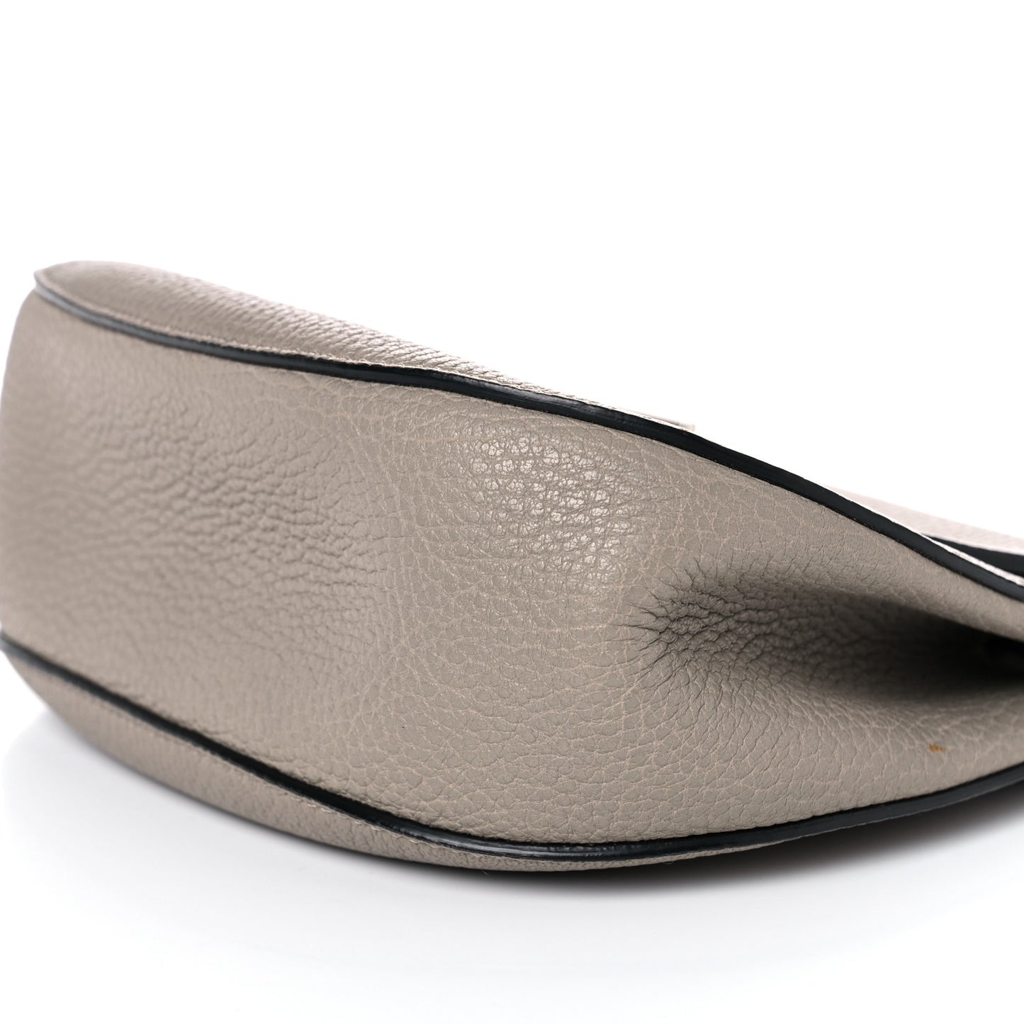 Grained Lambskin Drew Shoulder Bag Motty Grey