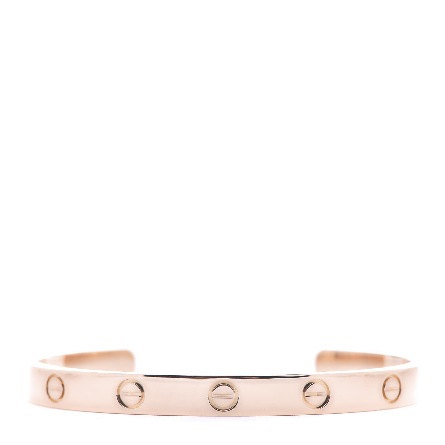 Cartier 18K Pink Gold LOVE Cuff Bracelet 17 1 of 4