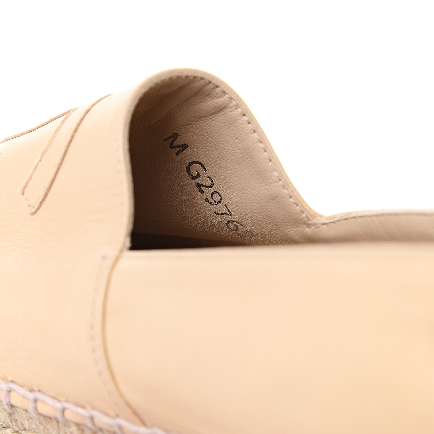 Lambskin CC Espadrilles 38 Beige Black