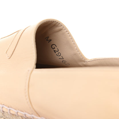 Chanel Lambskin CC Espadrilles 38 Beige Black 9 of 11