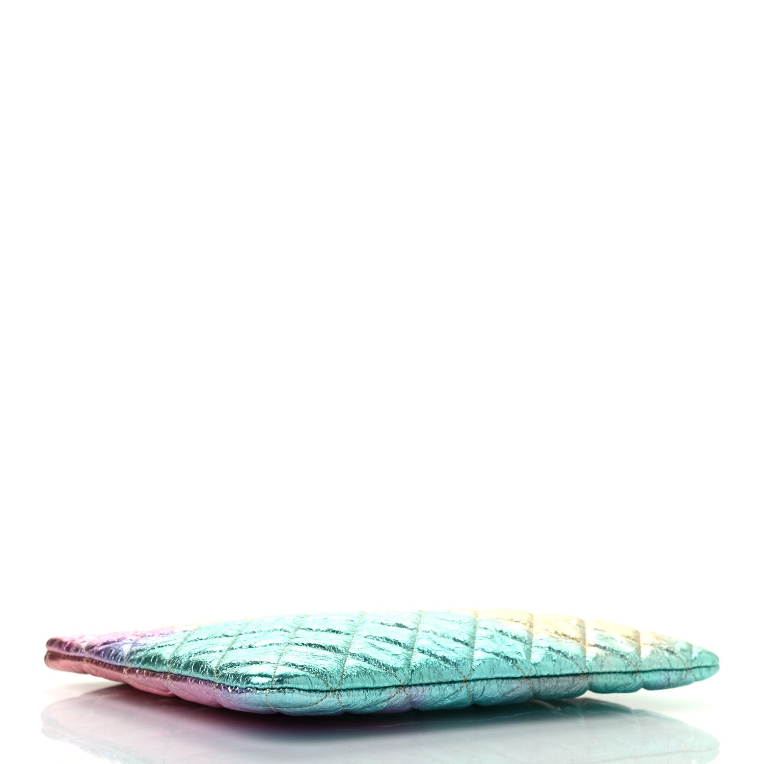 Chanel Metallic Goatskin Quilted Medium 2.55 Reissue Cosmetic Case Multicolor 4 of 7