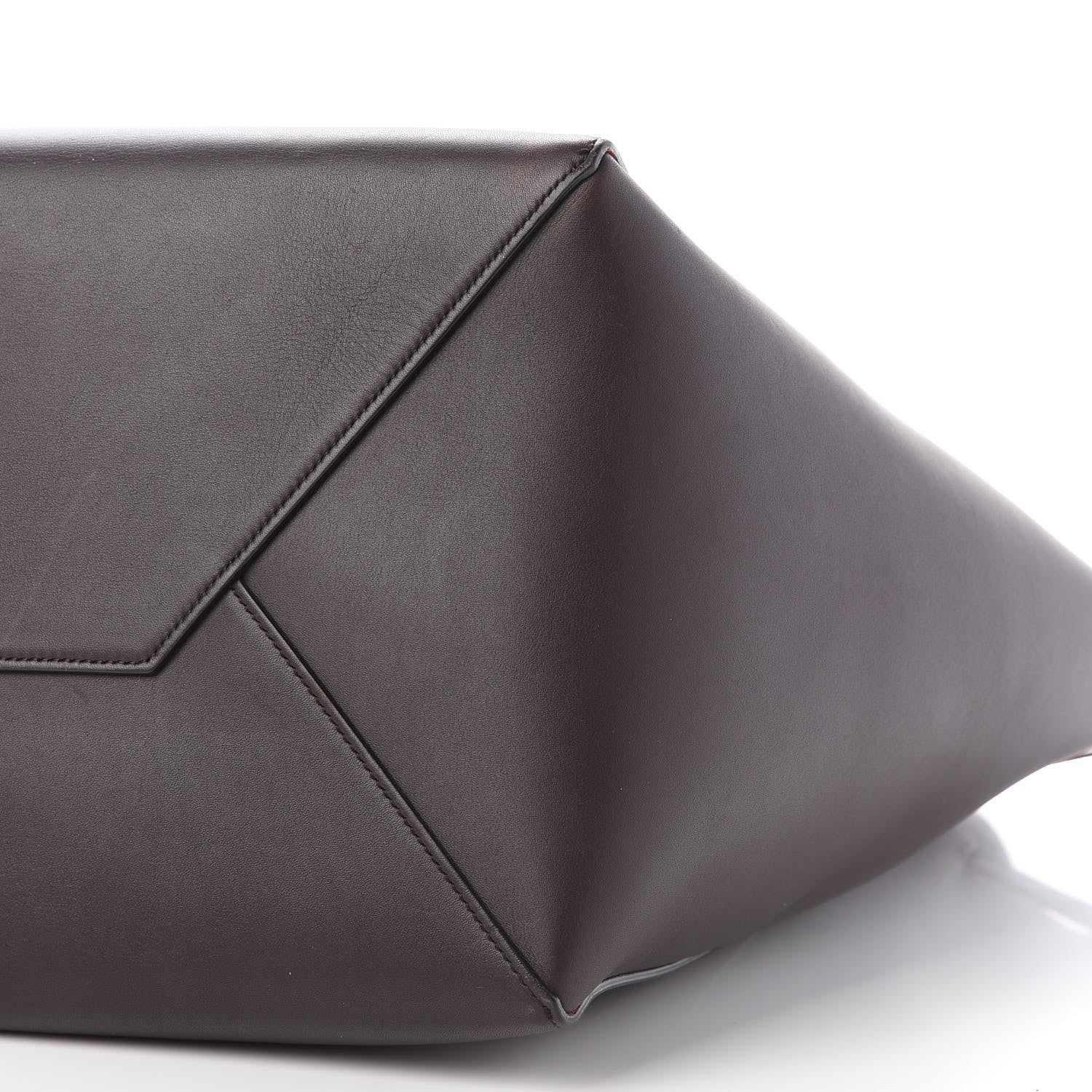 Celine Smooth Calfskin Small Belt Cabas Phantom Dark Brown 9 of 11