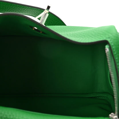 Hermes Taurillon Clemence Mini Lindy 20 Bambou 5 of 11