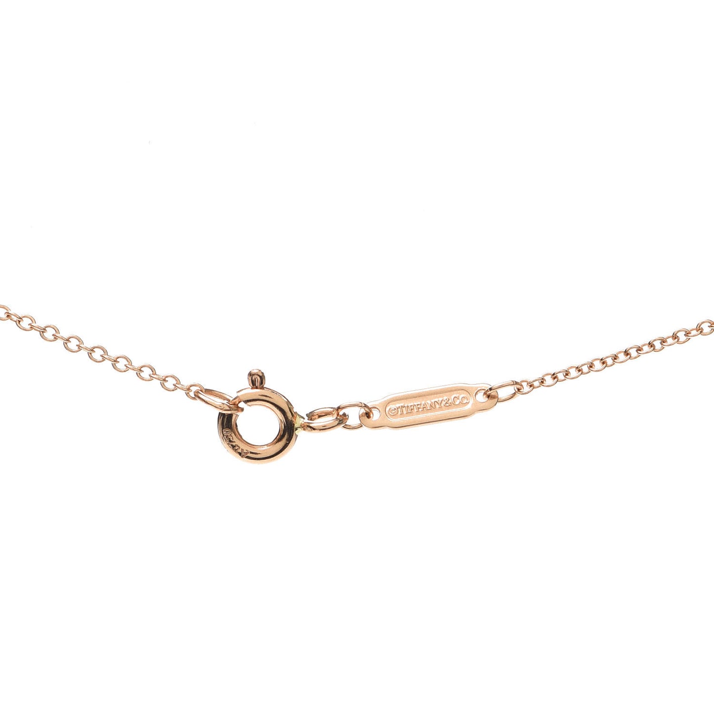 18K Rose Gold Diamond Small Ampersand Pendant Necklace