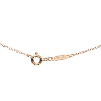 Tiffany 18K Rose Gold Diamond Small Ampersand Pendant Necklace 4 of 6