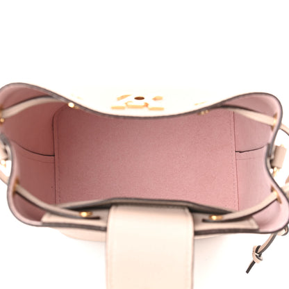 Louis Vuitton Calfskin Nano Lockme Bucket Greige 4 of 7