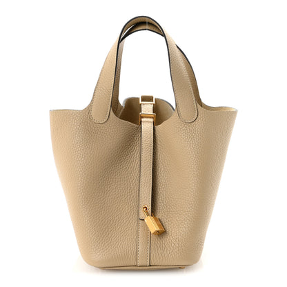 Hermes Taurillon Clemence Picotin Lock 18 PM Trench 1 of 11