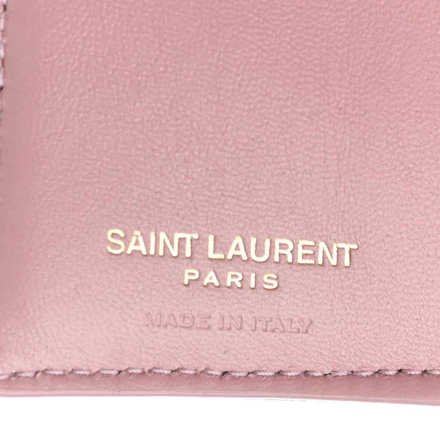 Grain De Poudre Matelasse Chevron Monogram Tiny Wallet Tender Pink