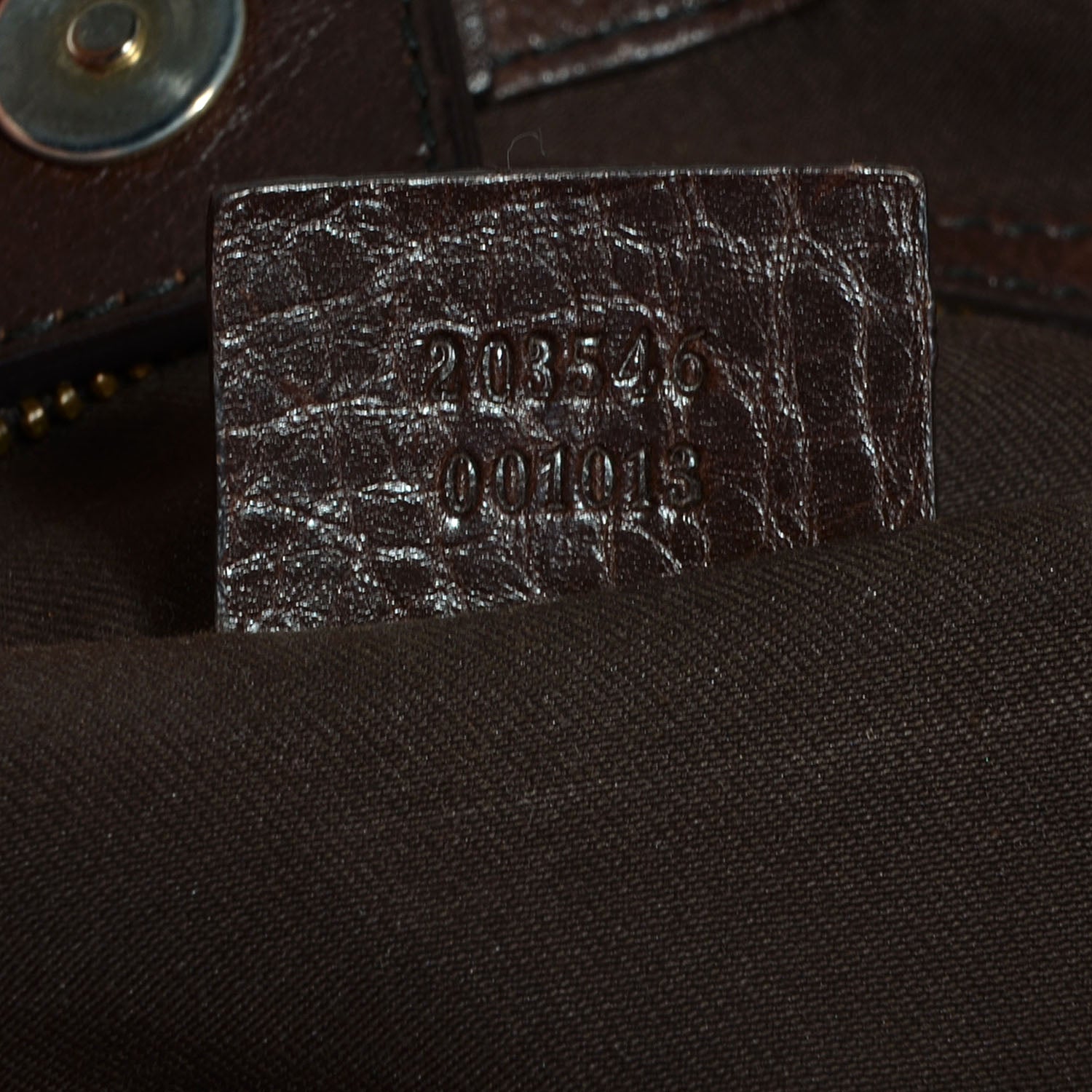 Gucci Monogram Medium Jockey Tote Brown 7 of 8