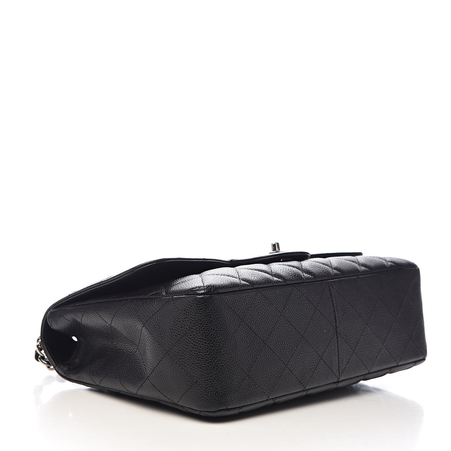 Caviar Quilted Jumbo Single Flap Black