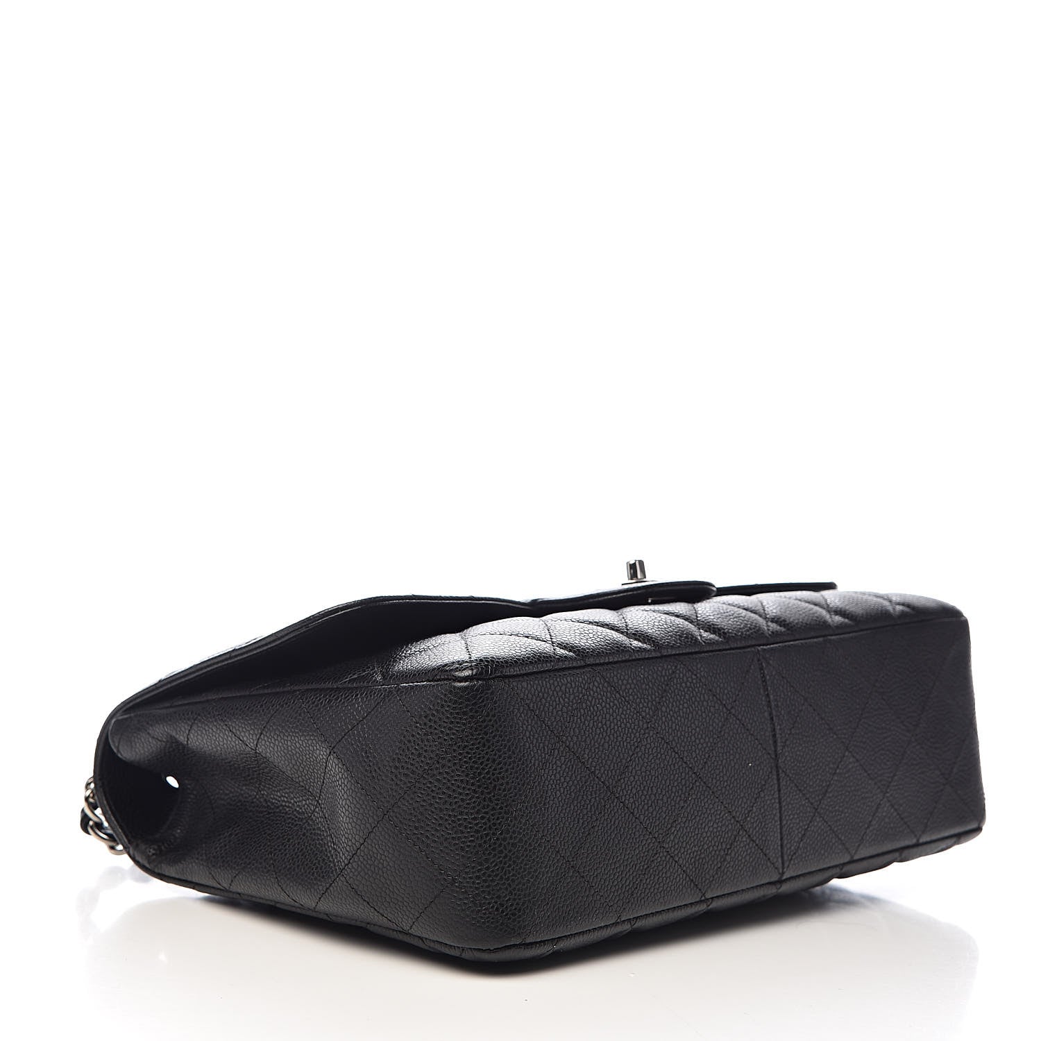 Chanel Caviar Quilted Jumbo Single Flap Black 4 of 10