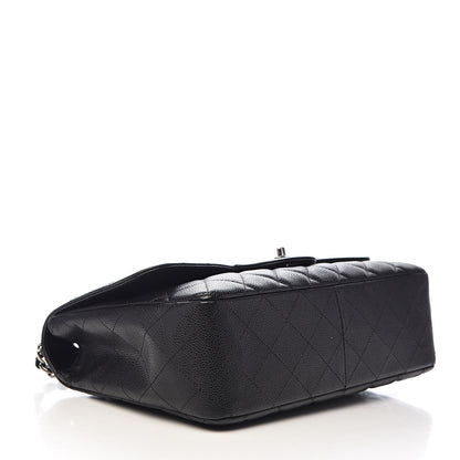 Chanel Caviar Quilted Jumbo Single Flap Black 4 of 10