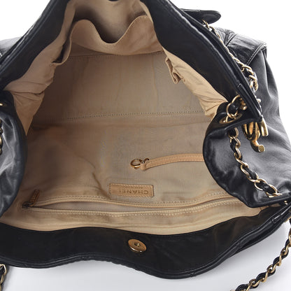 Chanel Calfskin Quilted Small In The Mix Shopping Tote Black 6 of 11