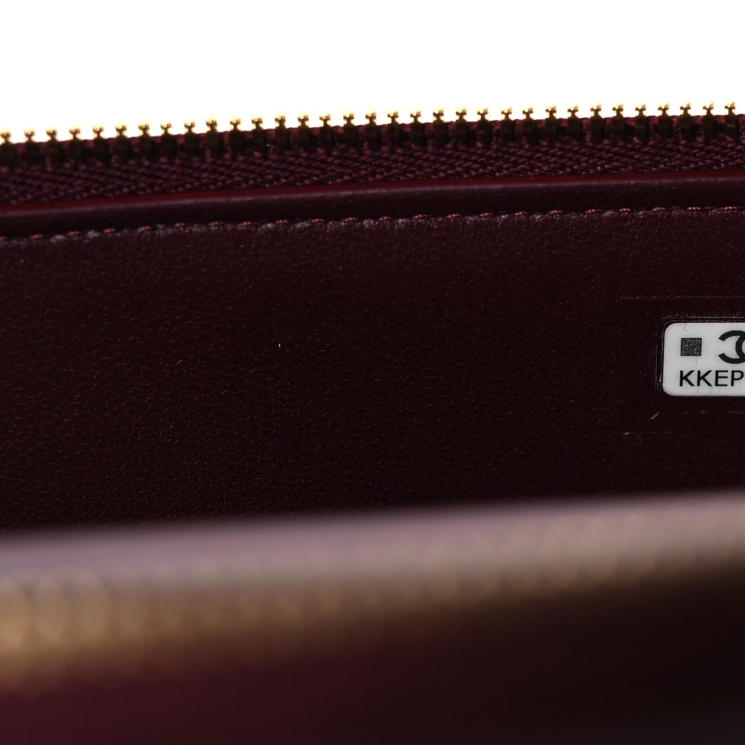 Chanel Calfskin Crocodile Embossed Crococo Exoticoco Vanity With Chain Dark Burgundy 7 of 12