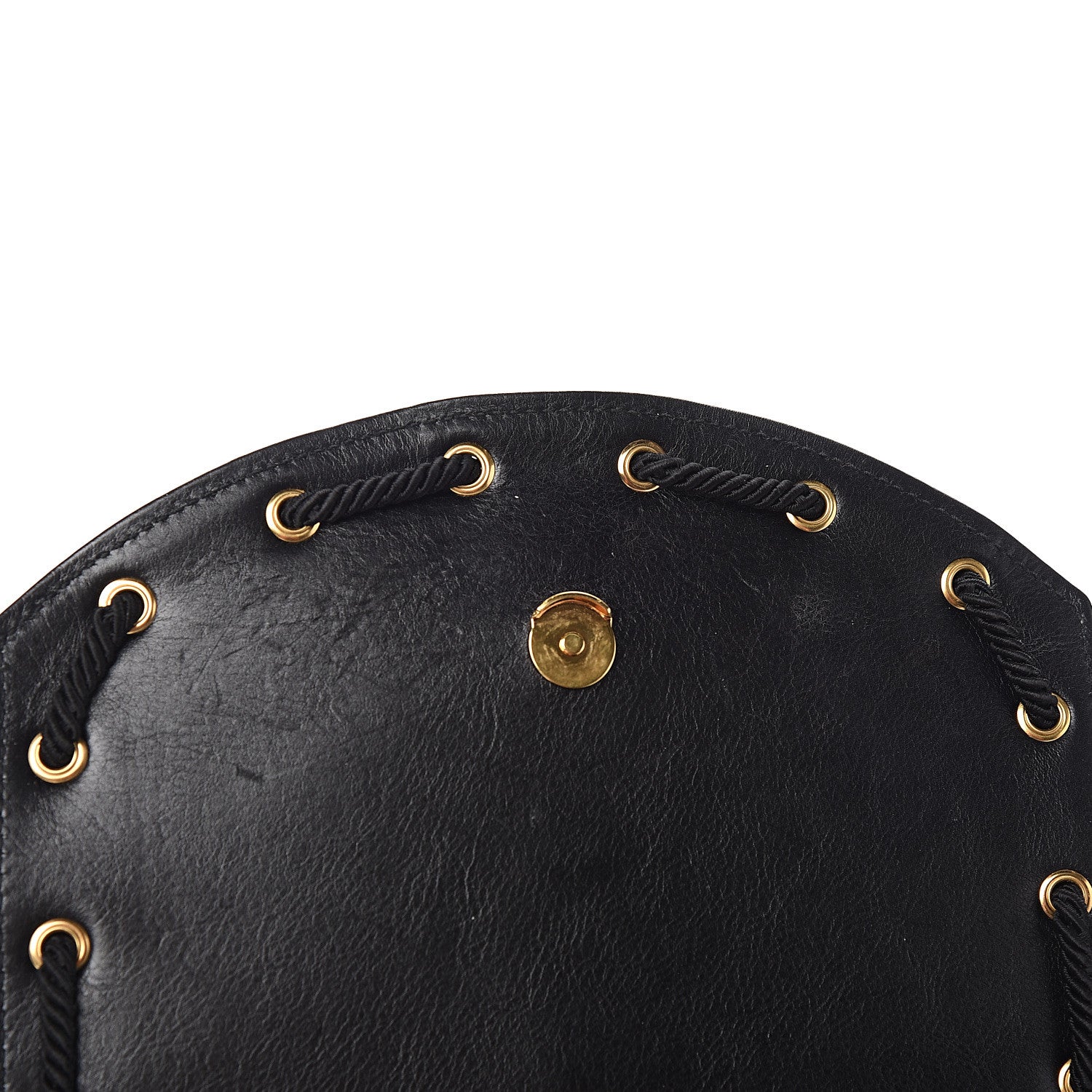Saint Laurent Calfskin Medium Monogram Fetish Satchel Black 10 of 11