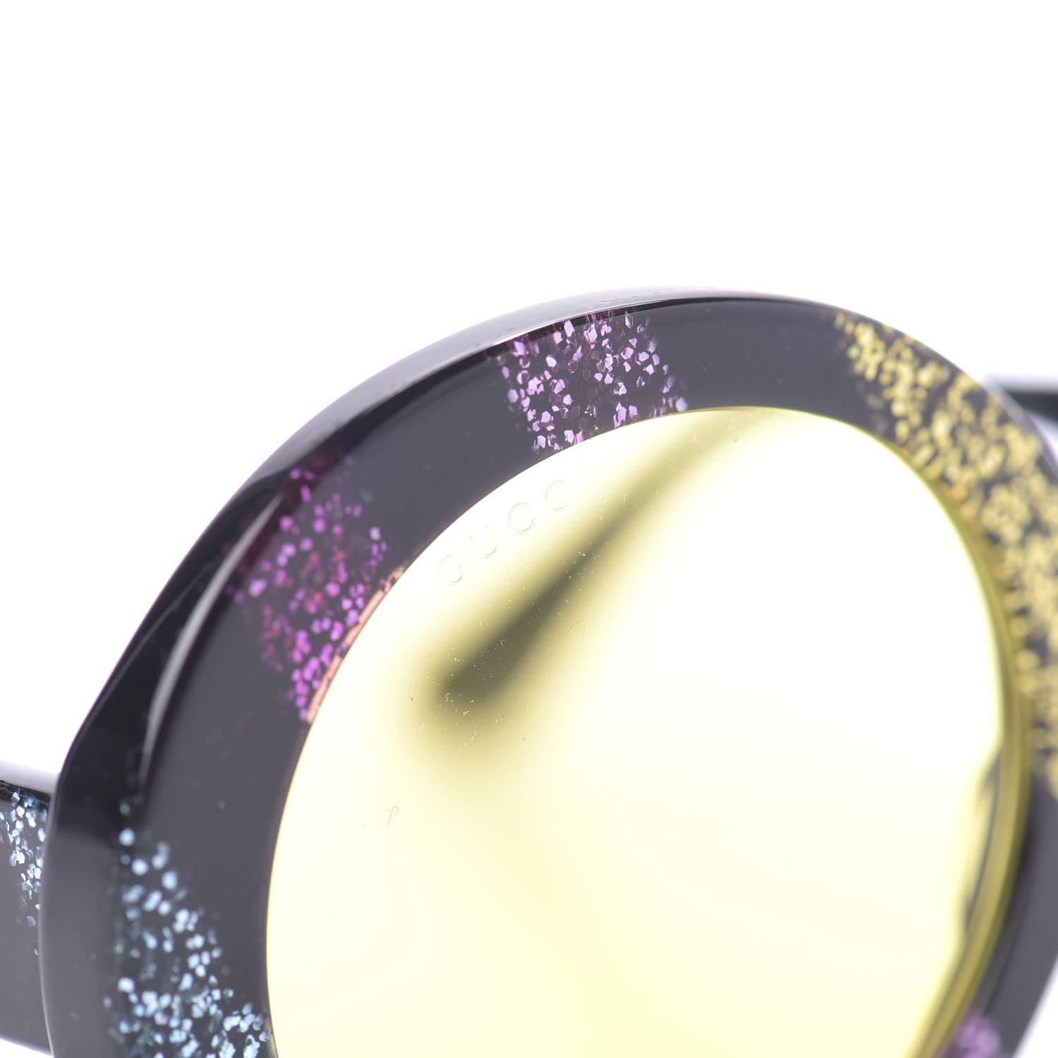 Gucci Acetate Round Glitter GG0319S Sunglasses Rainbow 9 of 11