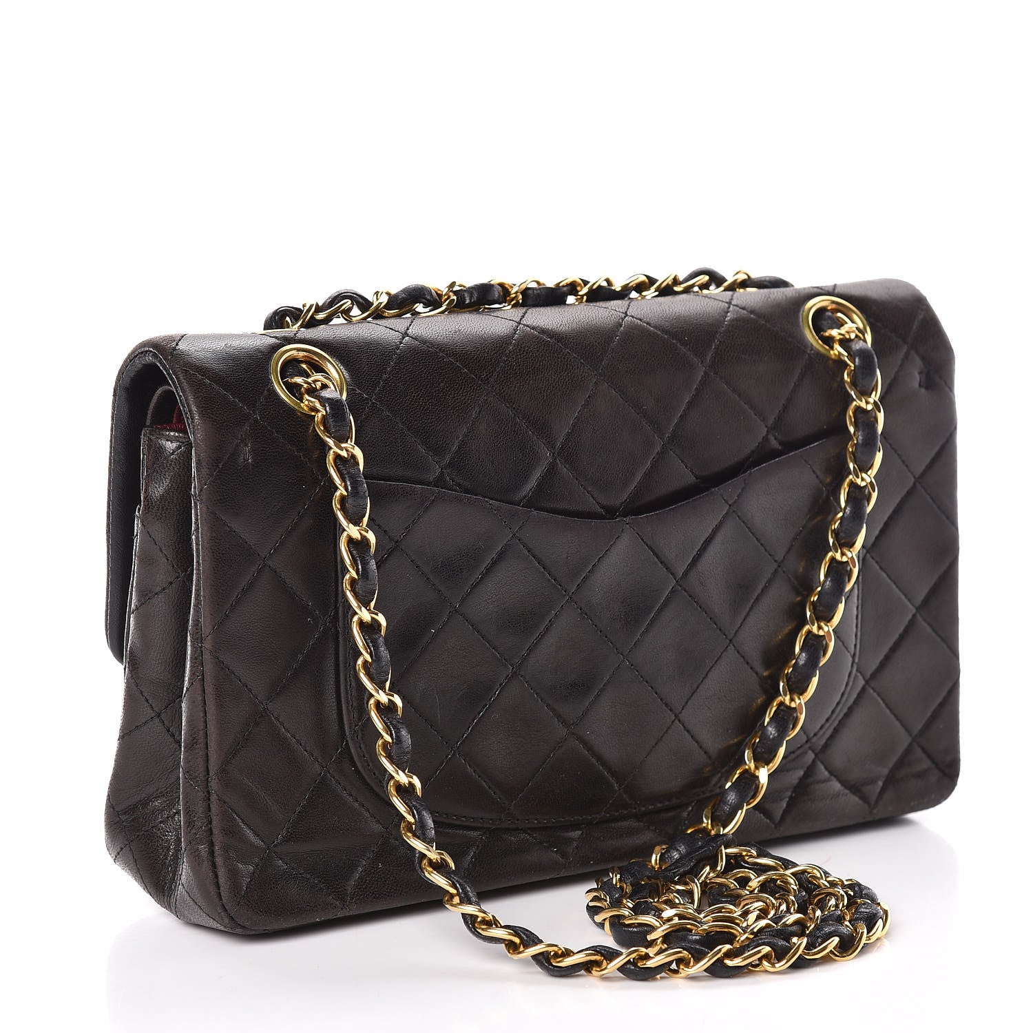 Chanel Lambskin Quilted Small Double Flap Black 3 of 14
