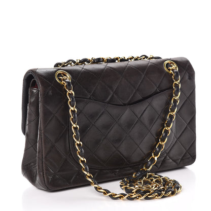 Chanel Lambskin Quilted Small Double Flap Black 3 of 14