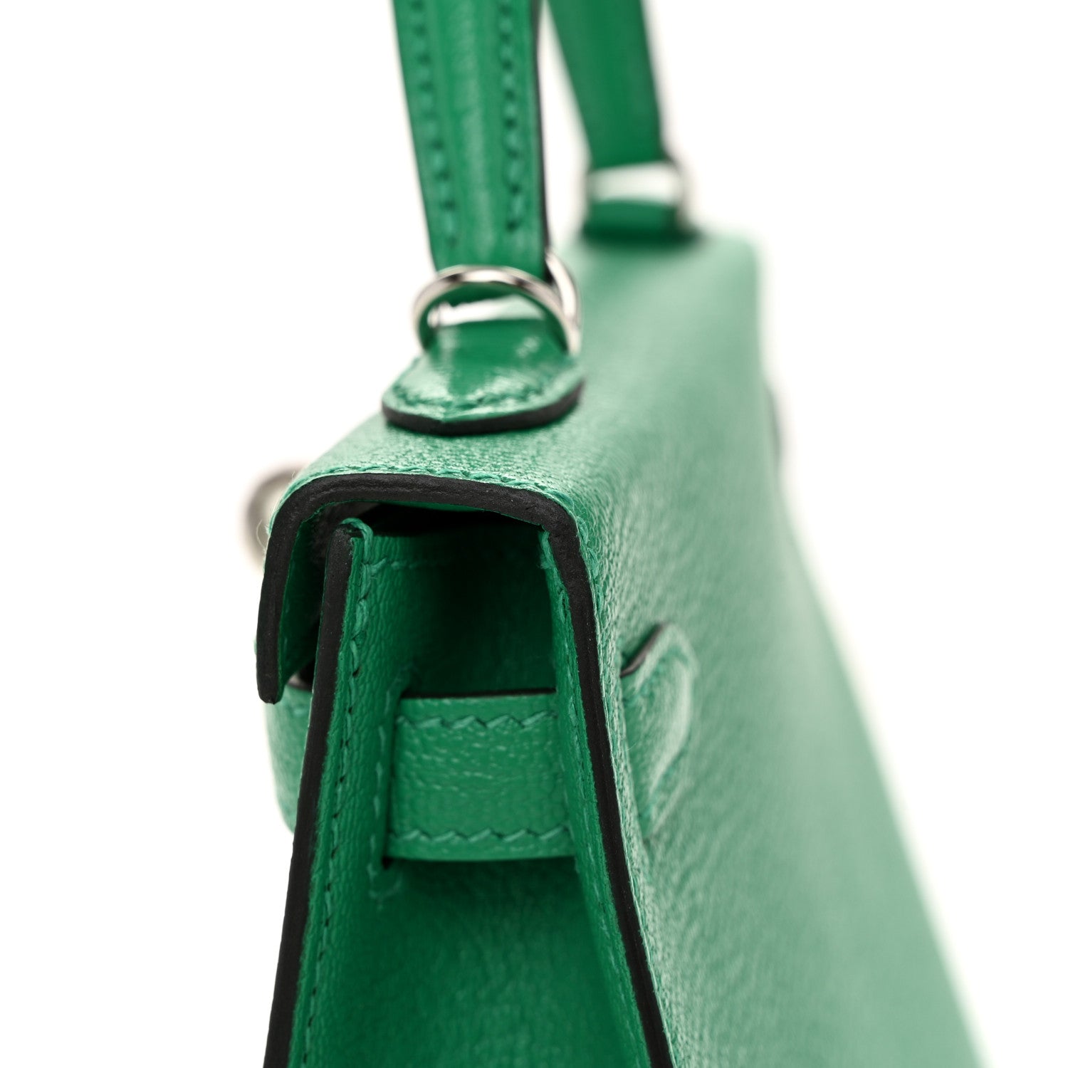 Hermes Chevre Mysore Mini Kelly Sellier 20 Menthe 11 of 13