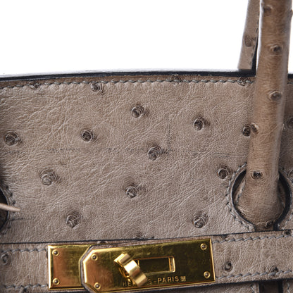Hermes Ostrich Birkin 35 Gris Tourterelle 10 of 18