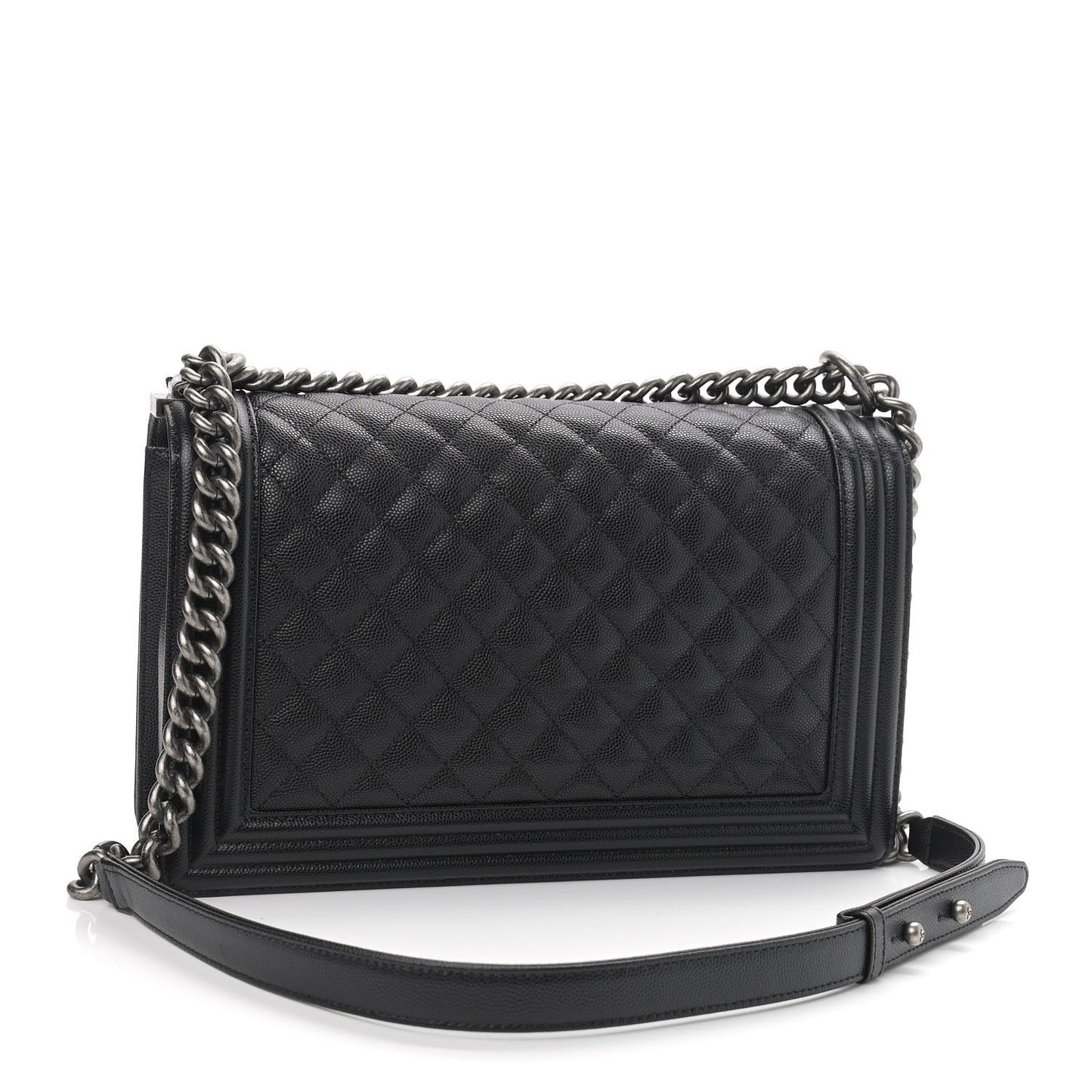 Caviar Quilted New Medium Boy Flap Black