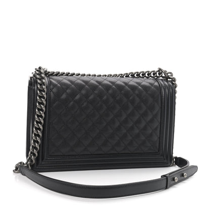 Chanel Caviar Quilted New Medium Boy Flap Black 3 of 9