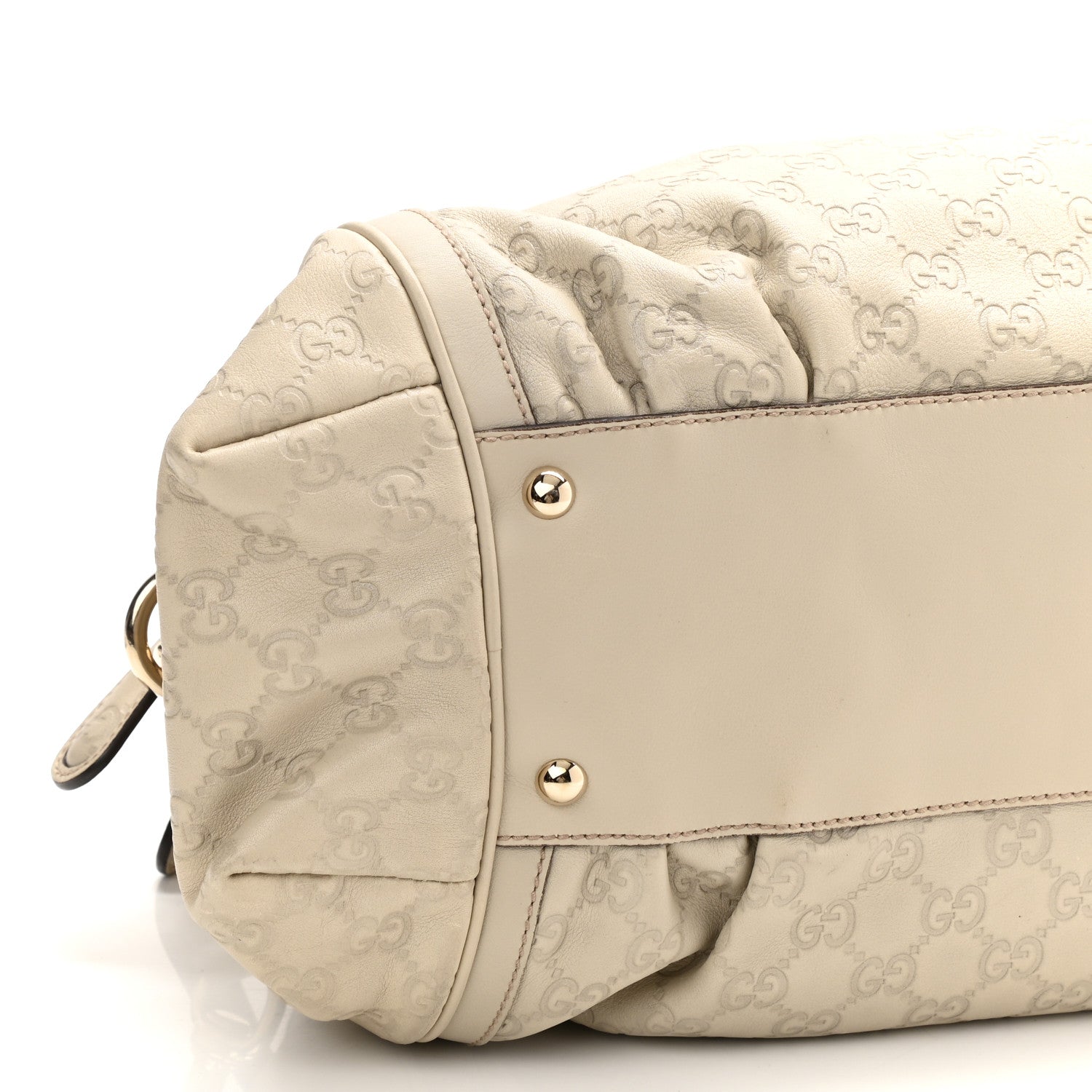 Gucci Guccissima Pop Bamboo Handle Tote Off White 9 of 10