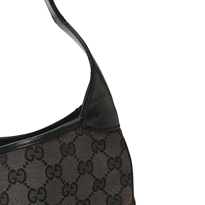 Gucci Monogram Small Jackie O Hobo Black 13 of 24
