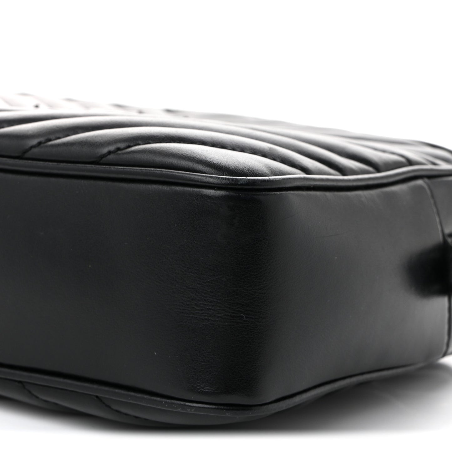 Calfskin Matelasse Monogram Monochrome Lou Camera Bag Black