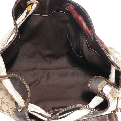 Gucci Monogram Positano Hobo Brown 5 of 7