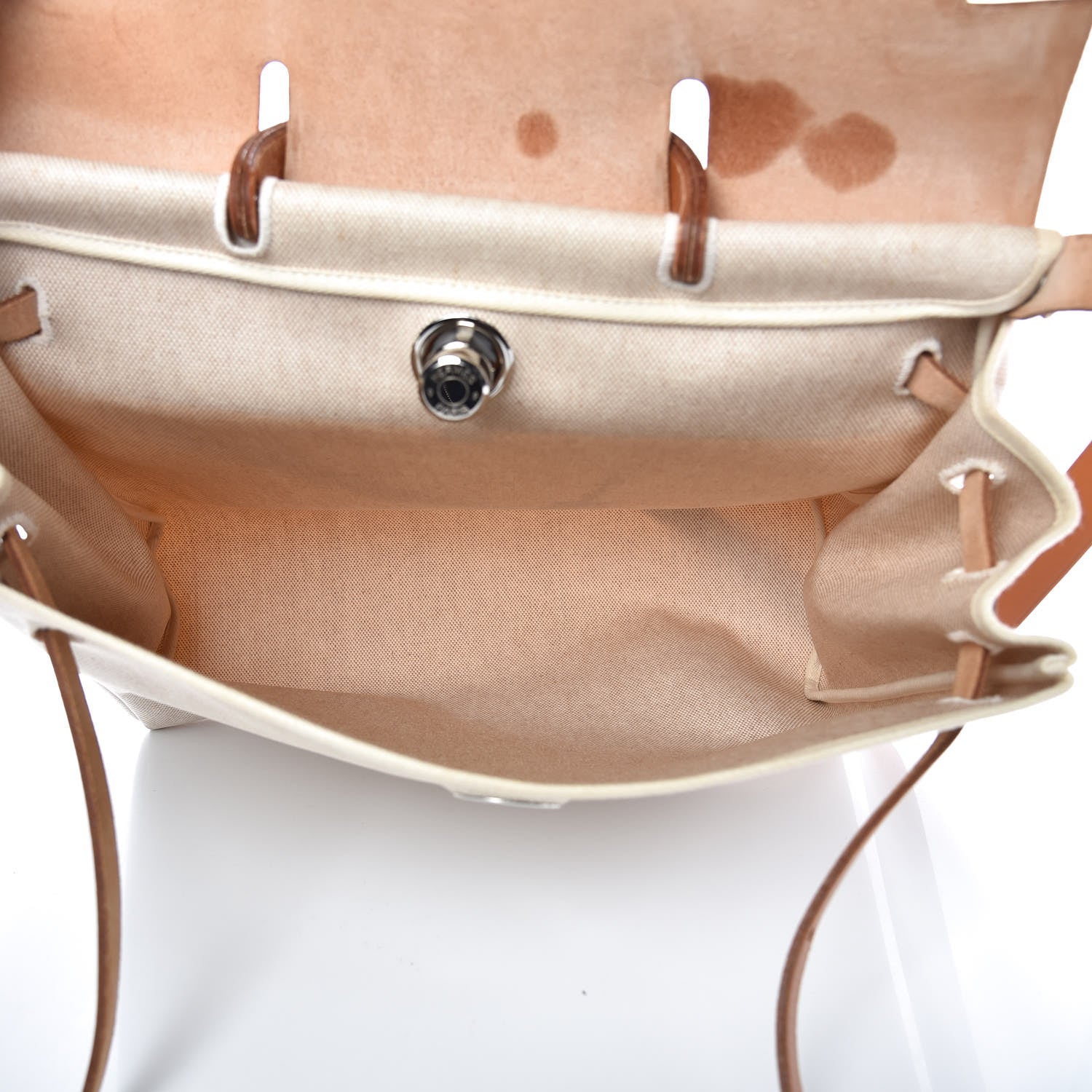 Hermes Toile Vache Calfskin Herbag 36 MM Natural 5 of 22