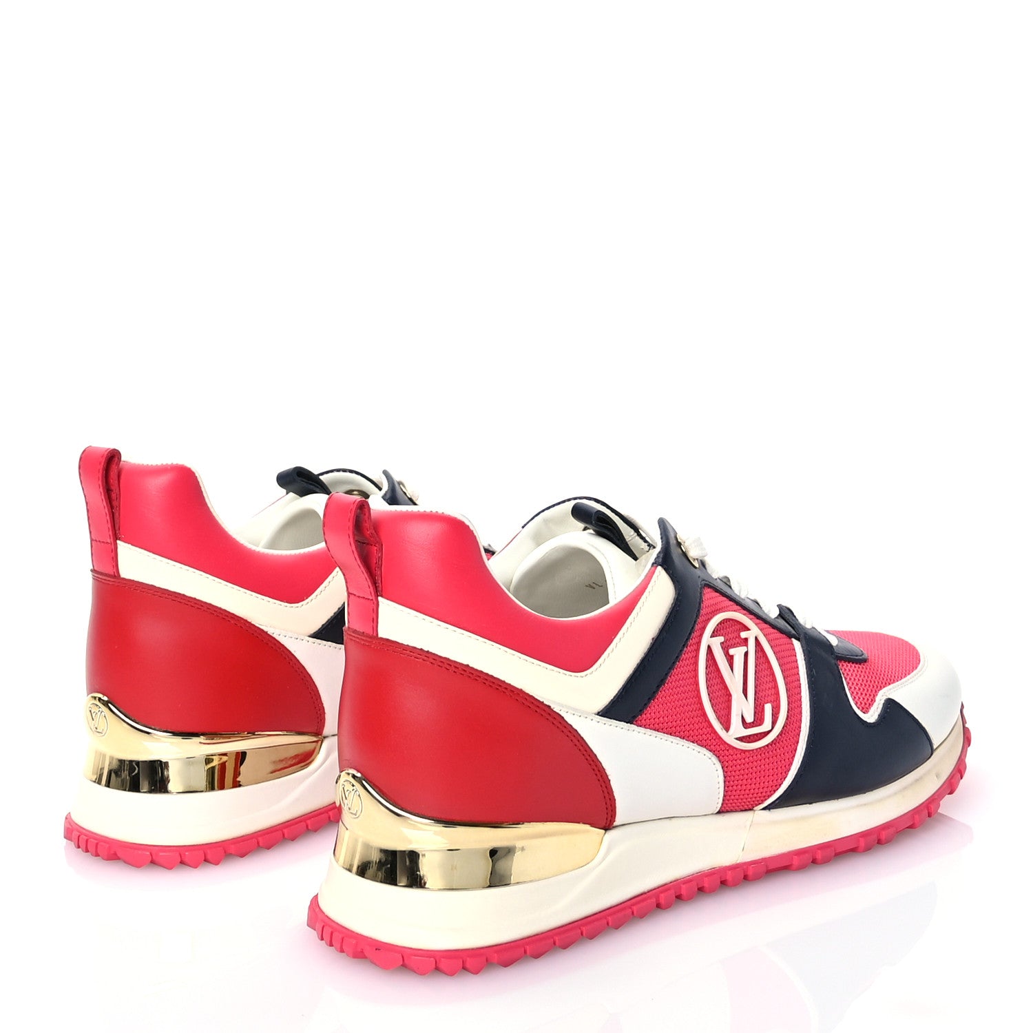 Louis Vuitton Calfskin Run Away Sneakers 38.5 Framboise Pink 4 of 7