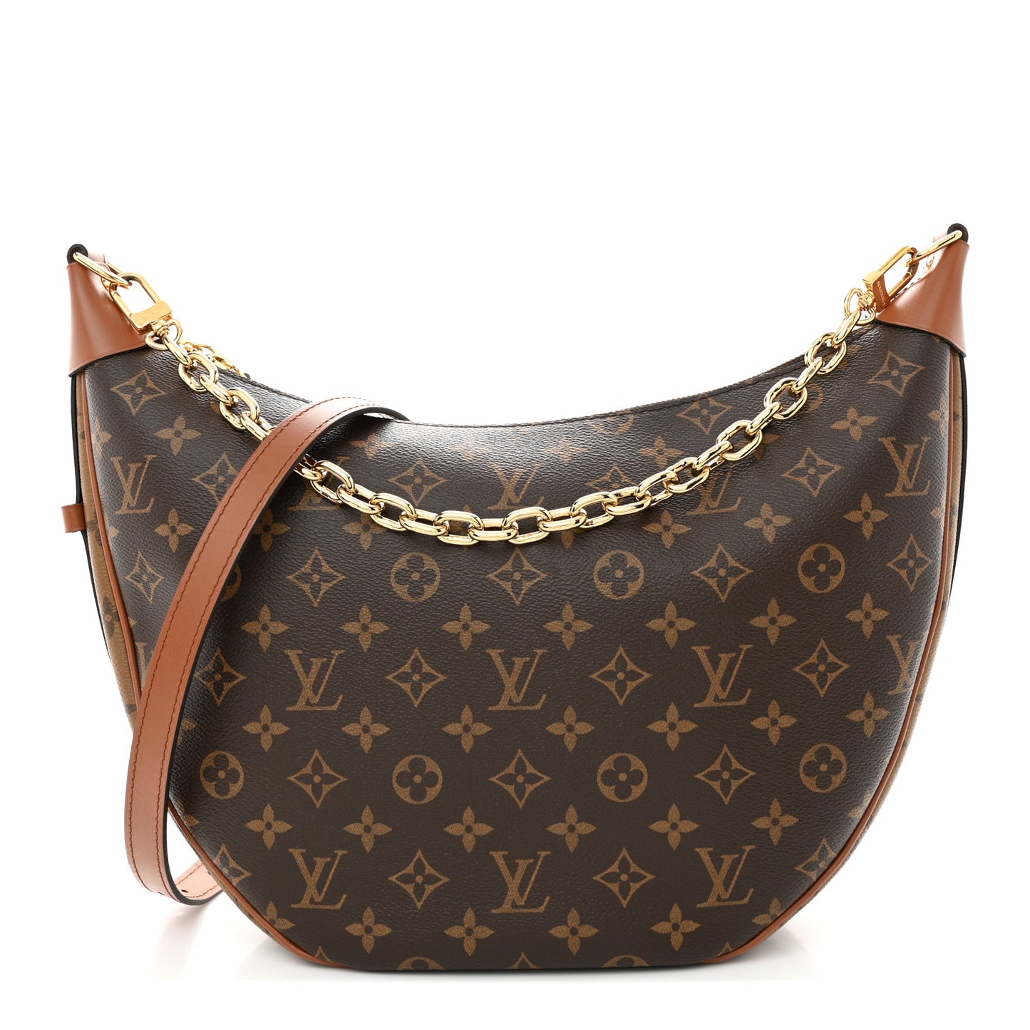 Reverse Monogram Loop Hobo