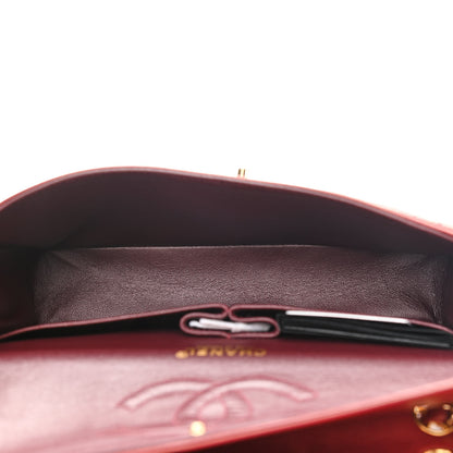 Chanel Lambskin Quilted Medium Double Flap Dark Bordeaux 5 of 10