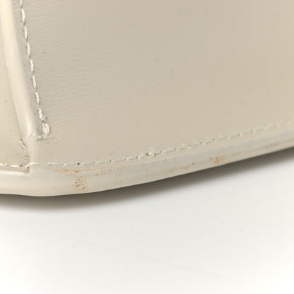 Saint Laurent Smooth Calfskin Carre Satchel Blanc Vintage 9 of 10