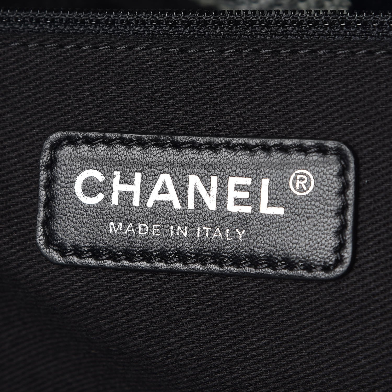 Chanel Woven Straw Raffia Large Deauville Tote Grey 7 of 8