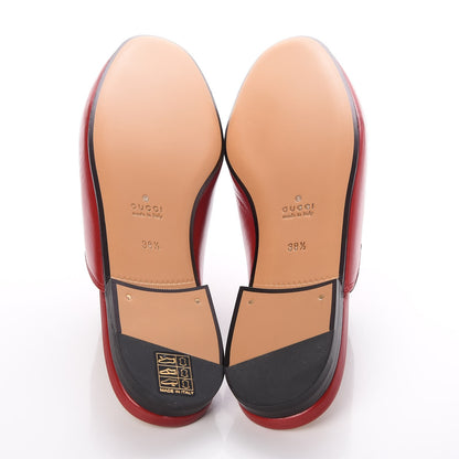 Gucci Malaga Kid Womens Princetown Slippers 38.5 Hibiscus Red 5 of 9