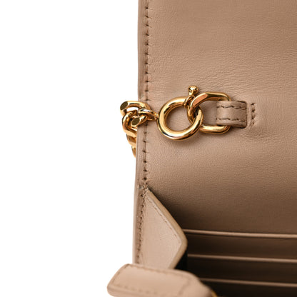 Saint Laurent Smooth Calfskin Classic Monogram Kate Tassel Chain Wallet Nude Powder 10 of 13