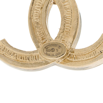 Chanel Crystal CC Bow Dangle Earrings Gold 4 of 5