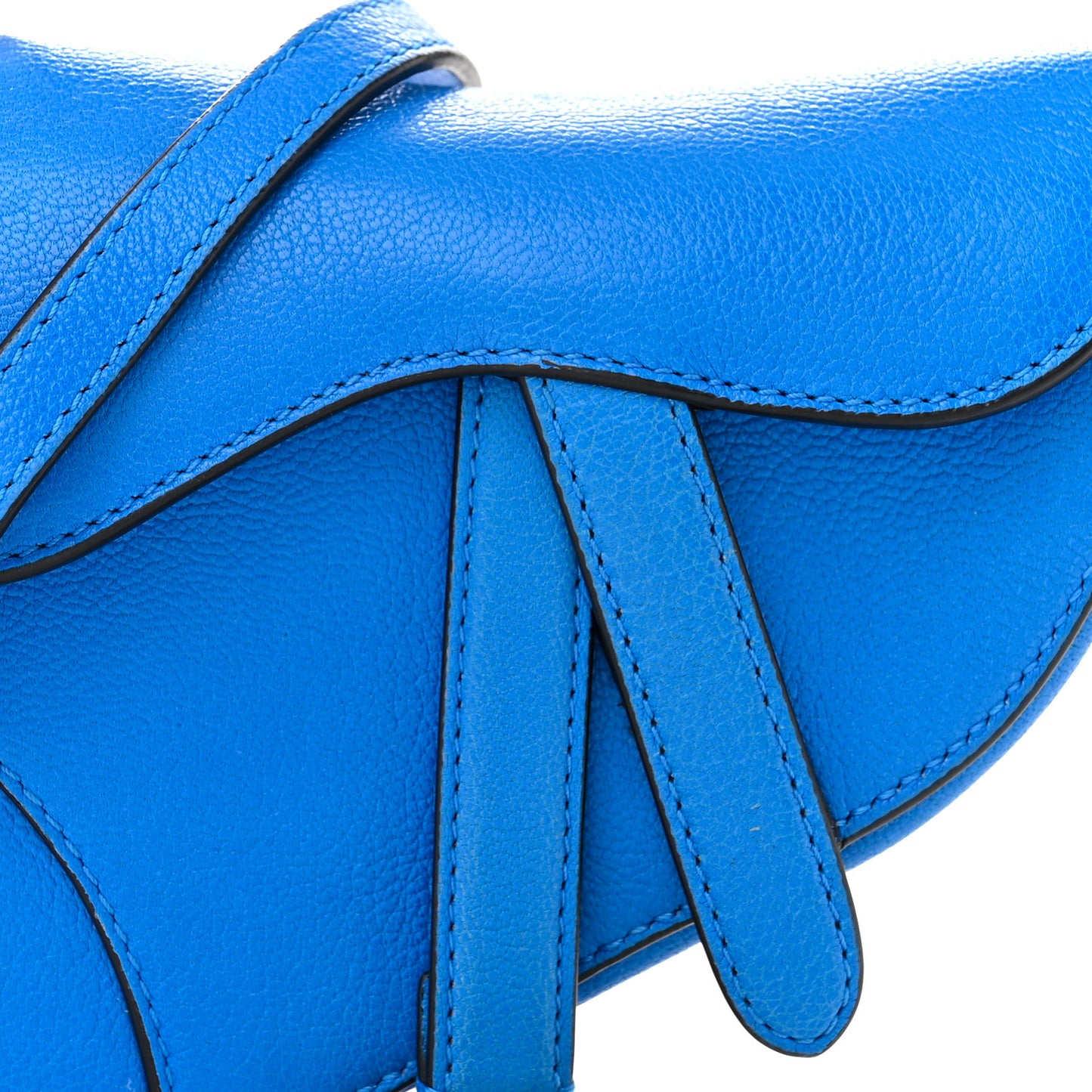 Micro Saddle Bag With Strap Blue