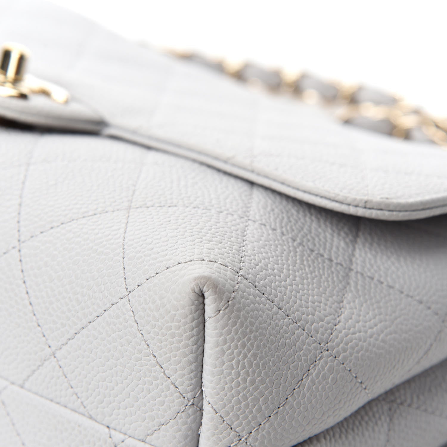 Chanel Caviar Quilted City Walk Flap Light Grey 9 of 15