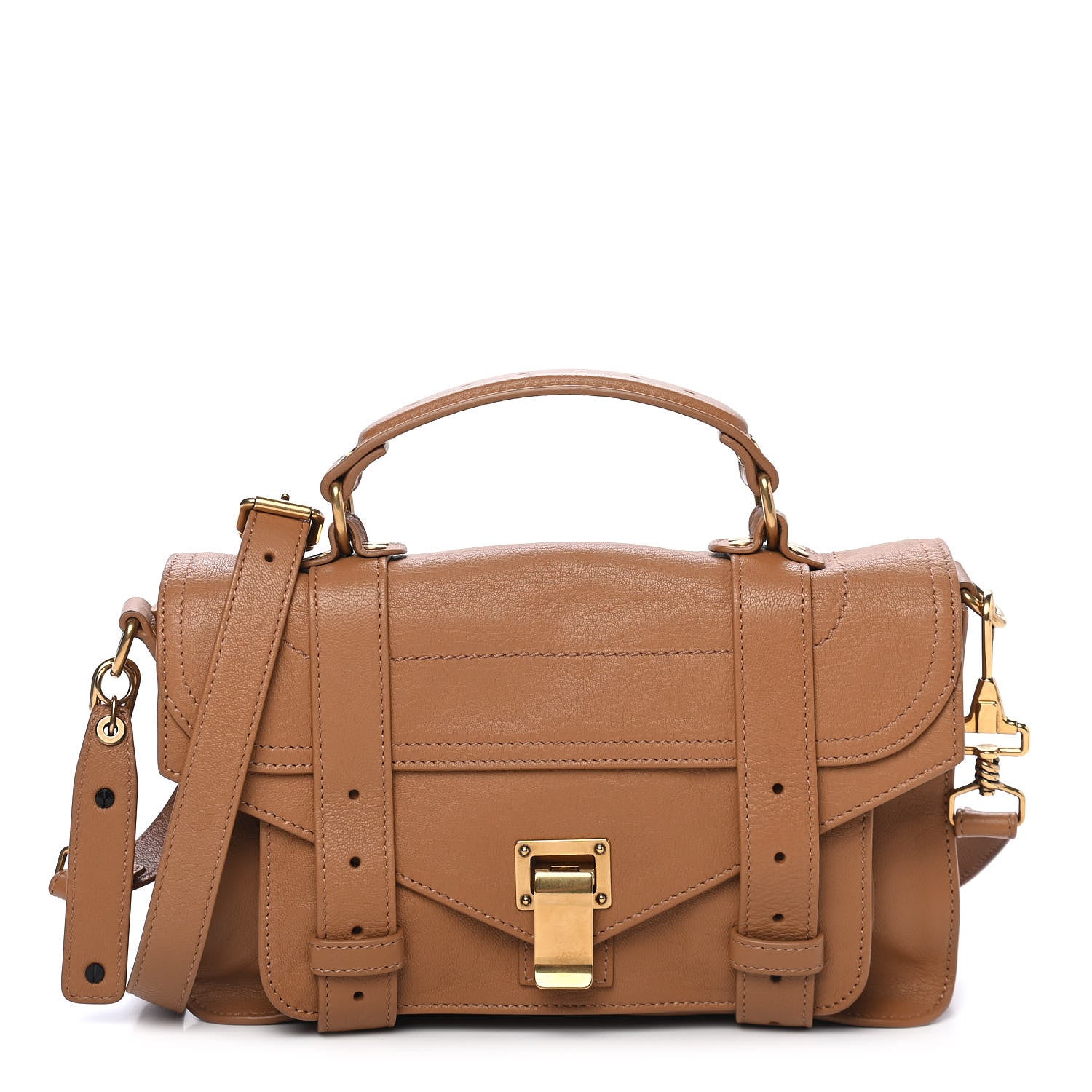 Proenza Schouler Lambskin Tiny PS1 Satchel Dune 1 of 10