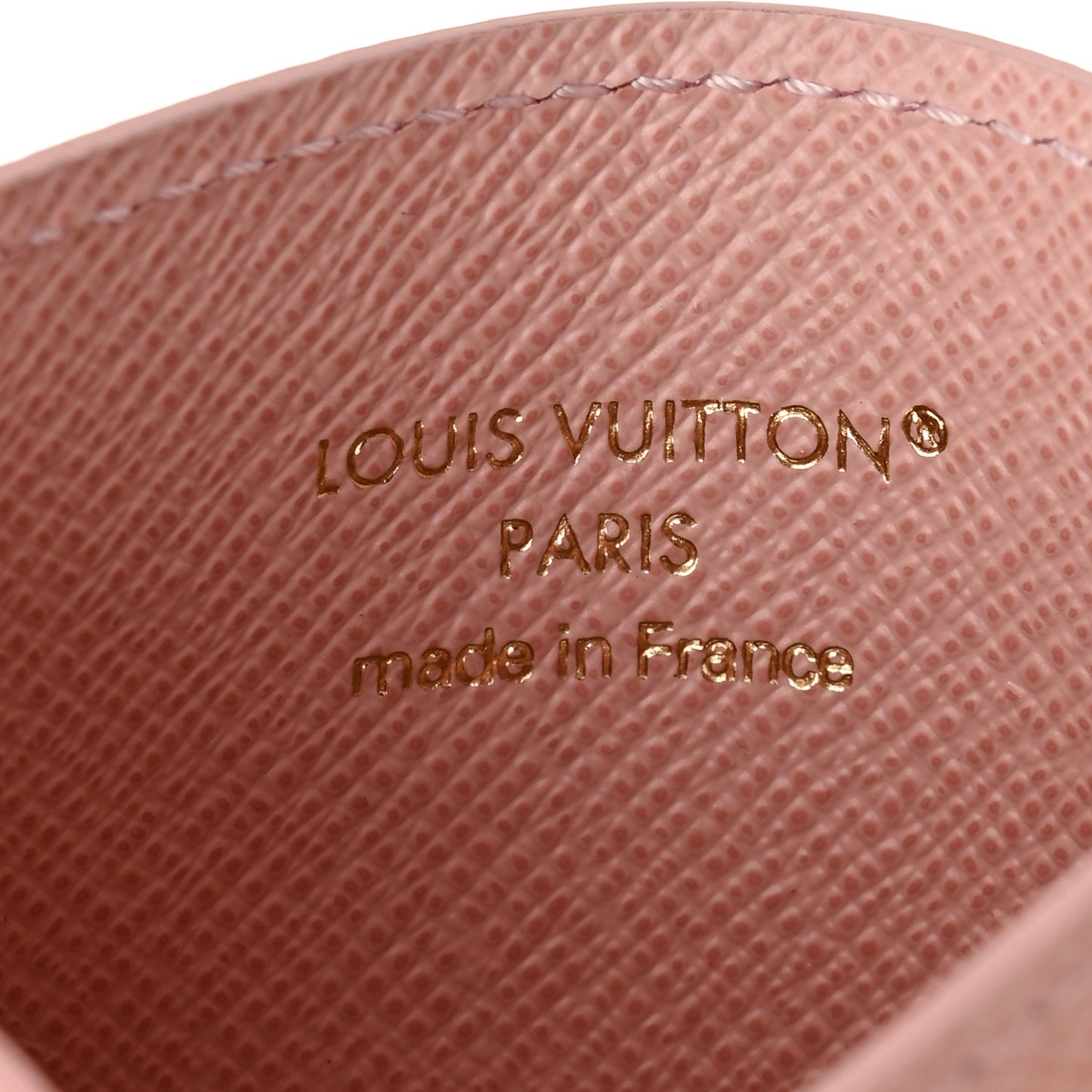 Monogram LV Charms Card Holder Rose Ballerine