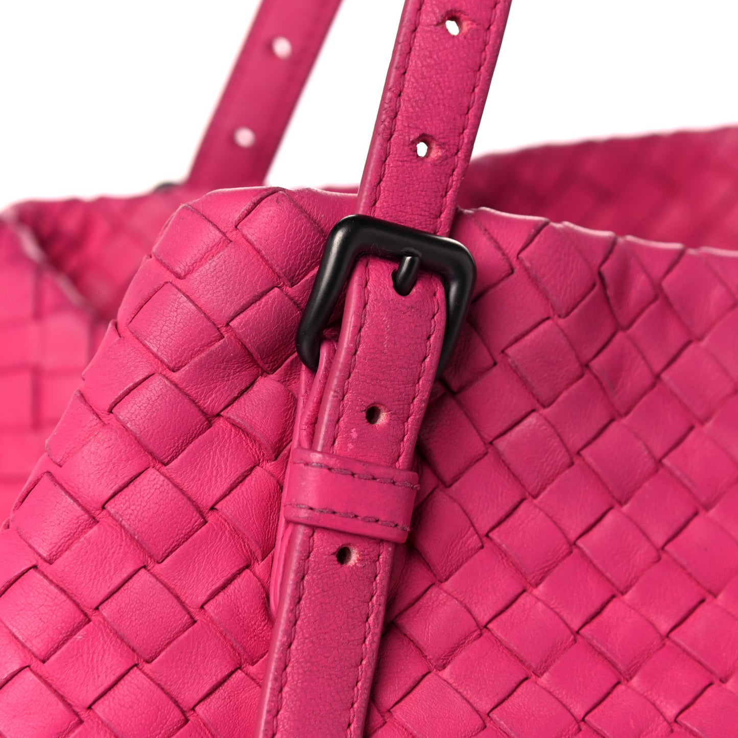 Nappa Intrecciato Large Seamless Tote Fuchsia