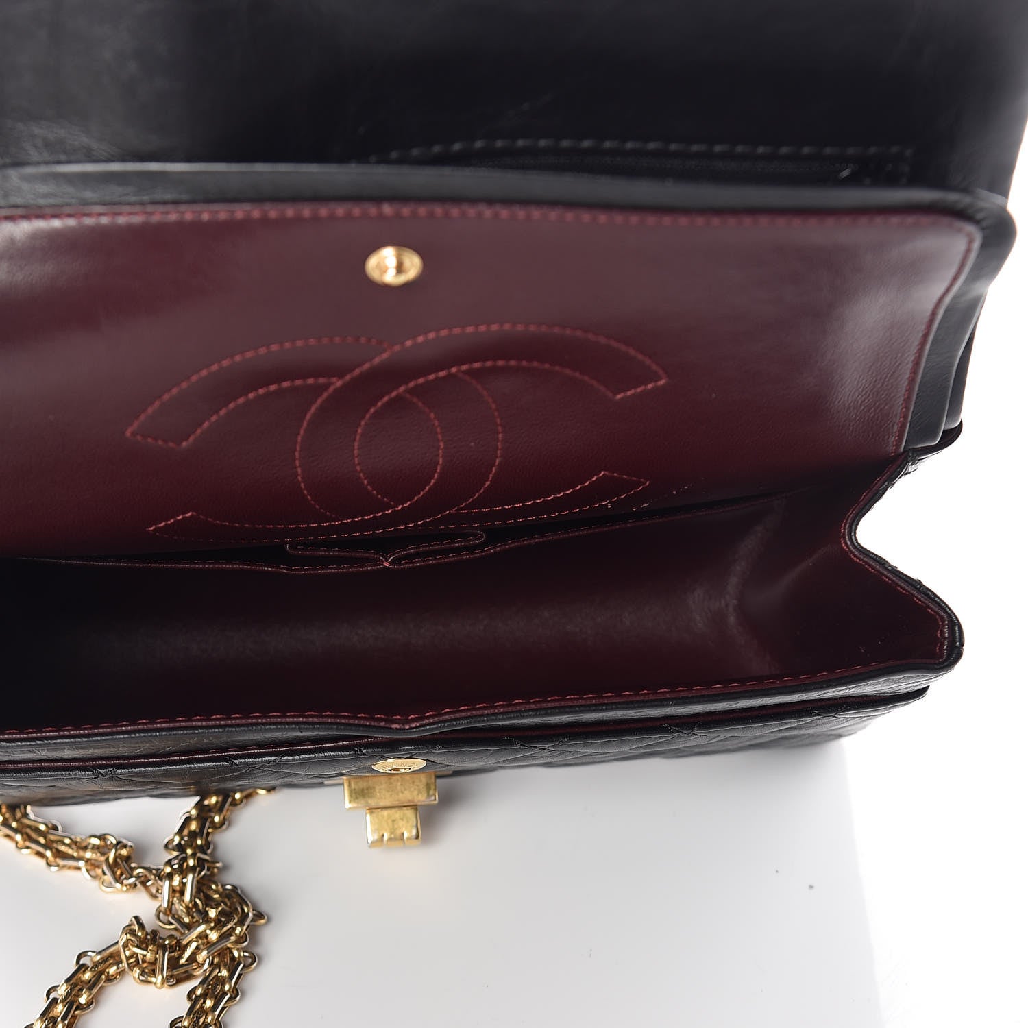 Chanel Aged Calfskin Quilted 2.55 Reissue 225 Flap Black 5 of 13